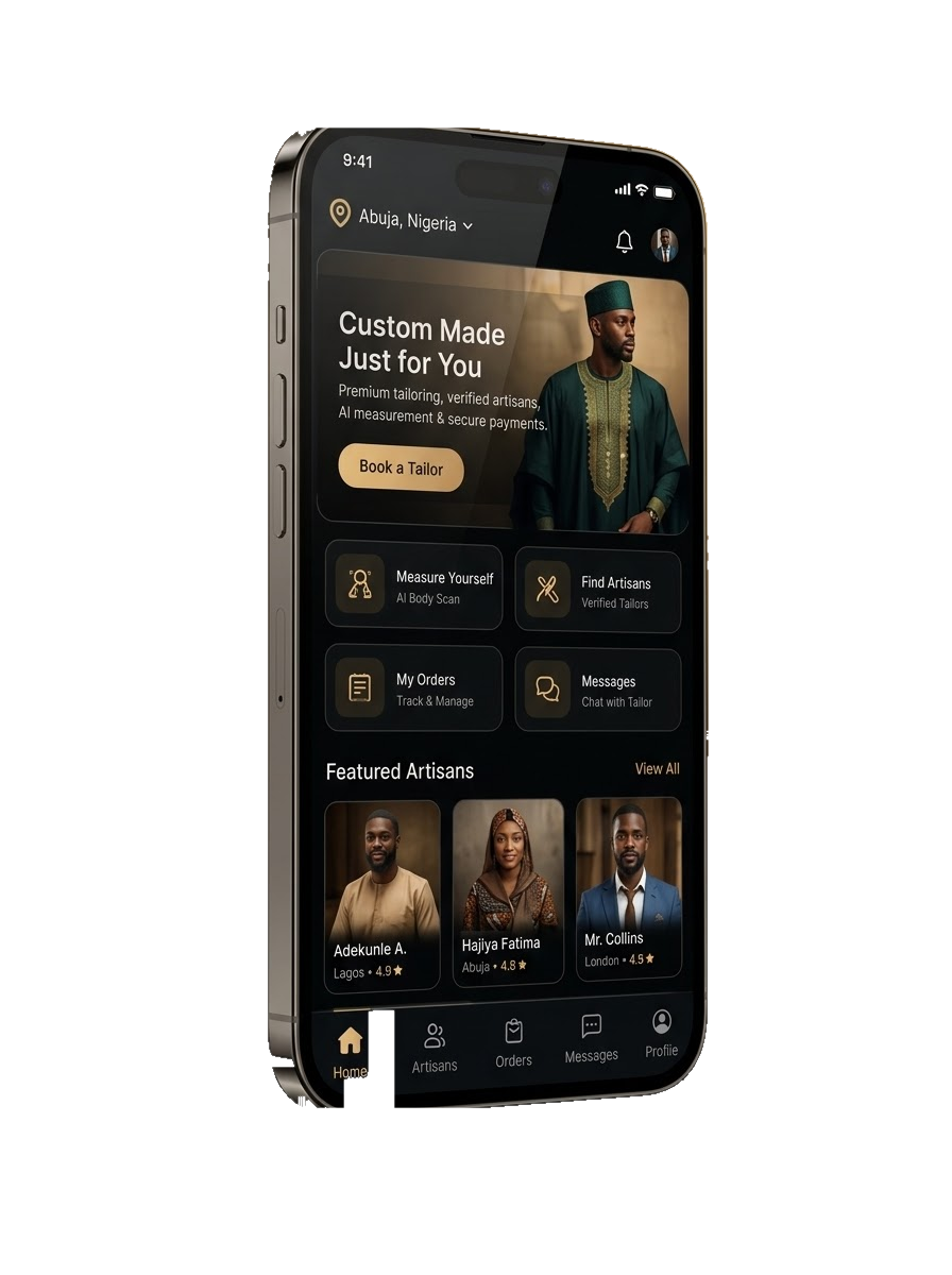 taiLOR Home Dashboard and Operations Mockup